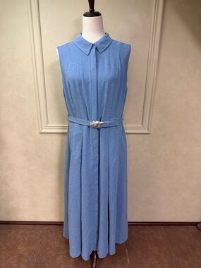 New! Donna Karan A Line MIDI Dress